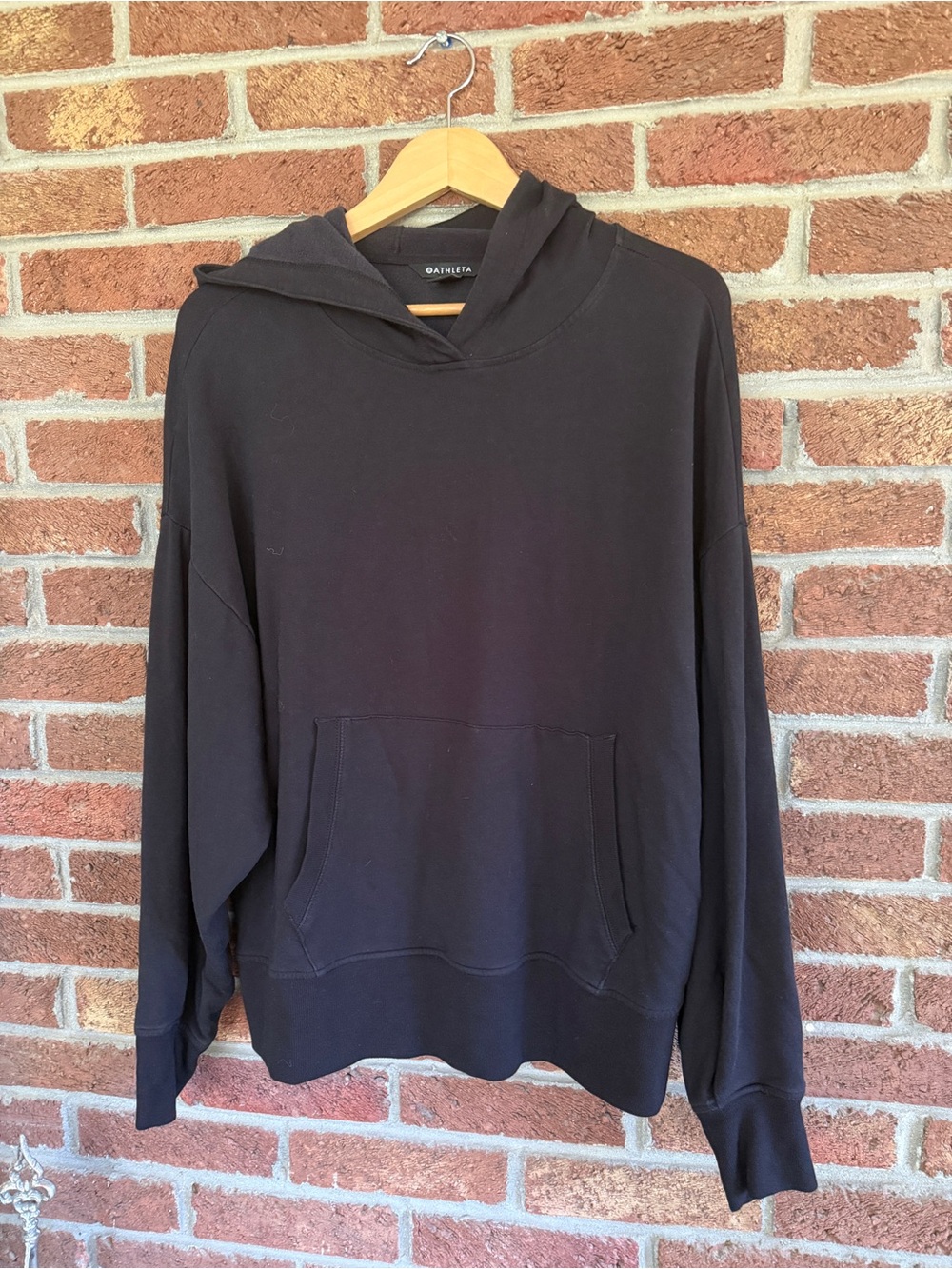 athleta balance hoodie. soft.  black. size large.